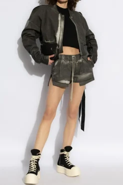 Rick Owens DRKSHDW SZARY Kurtka `Flight`