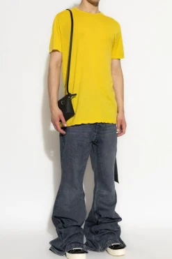 Rick Owens DRKSHDW ŻÓŁTY T-shirt `Level T`