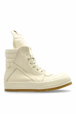 Rick Owens kremowy Buty za kostkę