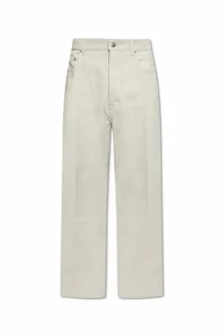 Rick Owens kremowy Jeansy `Geth`