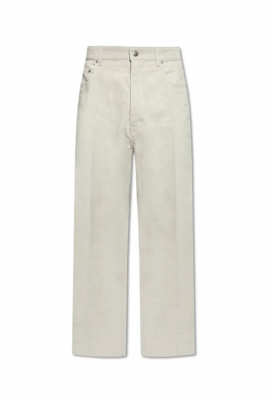 Rick Owens kremowy Jeansy `Geth`