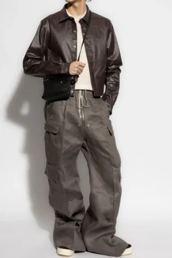Rick Owens kremowy T-shirt Level T`