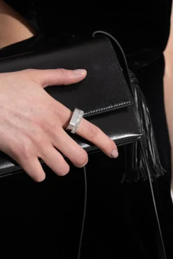 Rick Owens SREBRNY Mosiężny pierścień