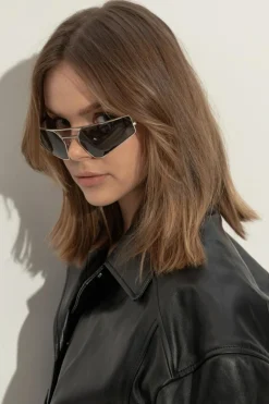 Rick Owens SREBRNY Okulary przeciwsłoneczne
