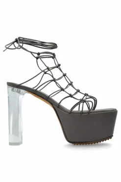 Rick Owens SZARY Buty na platformie `Web Platform`