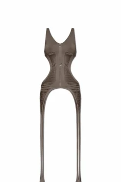 Rick Owens SZARY Wełniany top `Tanja Long`