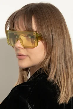 Rick Owens ŻÓŁTY Okulary przeciwsłoneczne