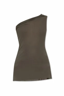 Rick Owens ZIELONY Top bez rękawów