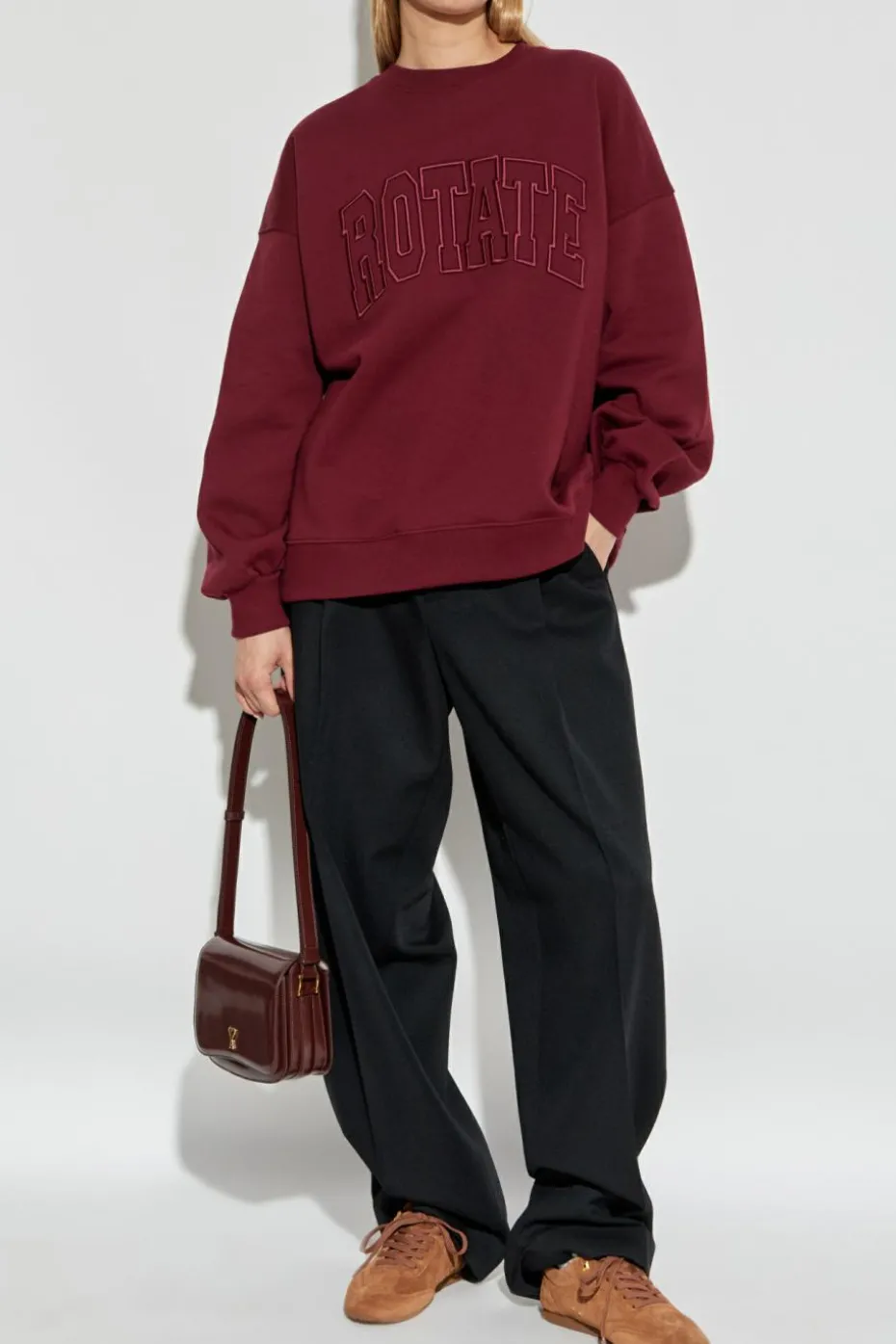 ROTATE BORDO Bluza z logo