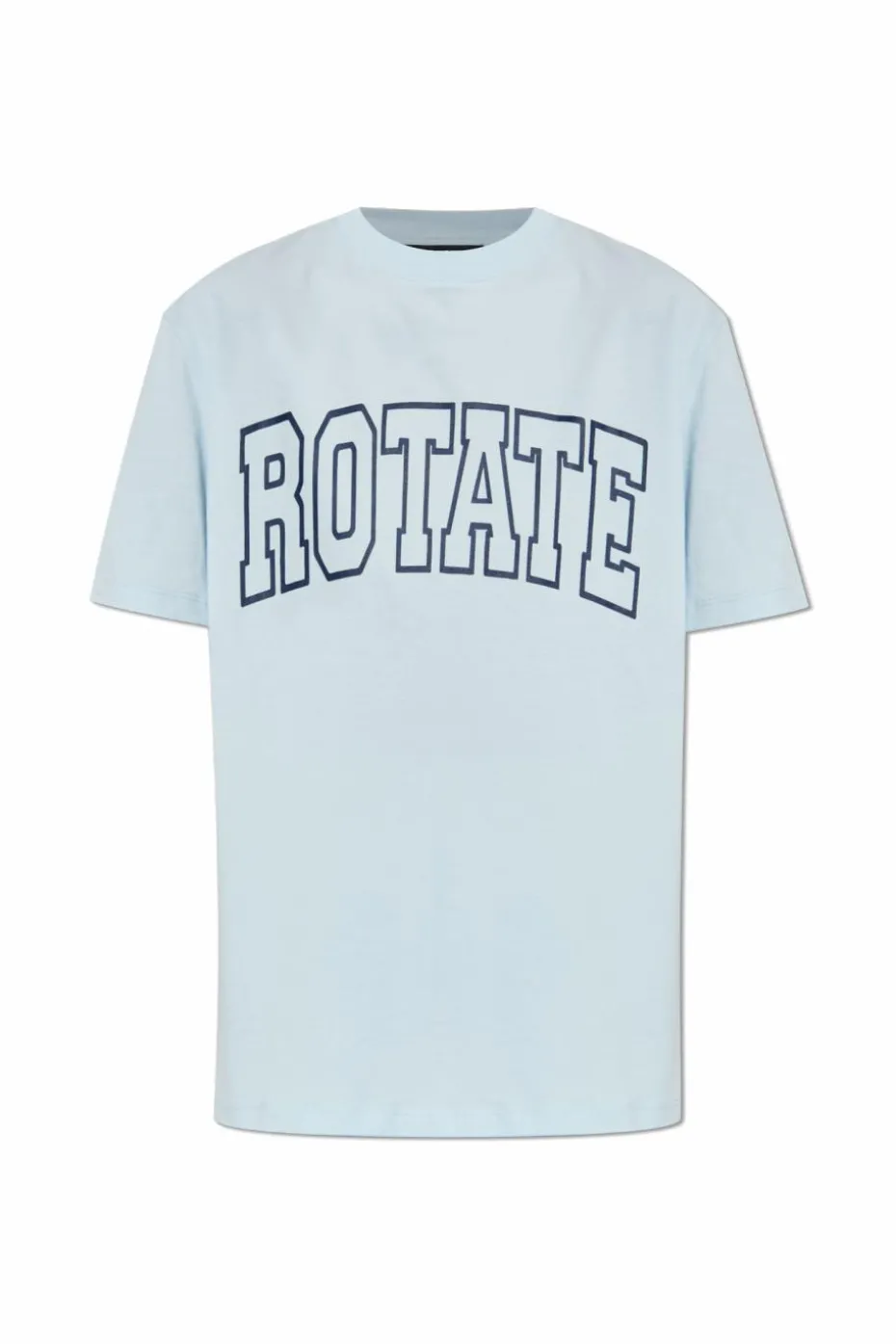 ROTATE jasnoniebieski T-shirt z logo