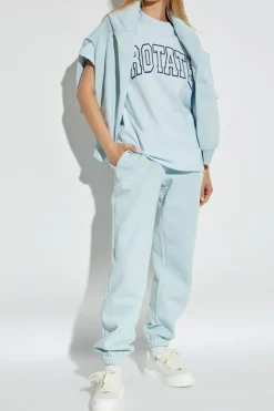ROTATE jasnoniebieski T-shirt z logo