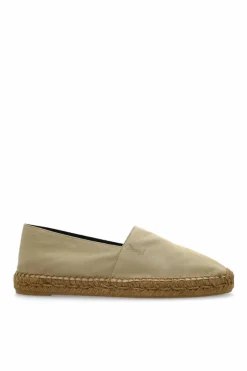 Saint Laurent beżowy Espadryle z logo