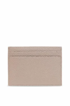 Saint Laurent beżowy Etui na karty z logo