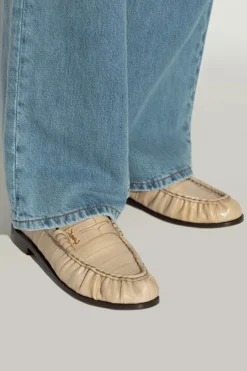 Saint Laurent beżowy Skórzane buty `Le Loafer`