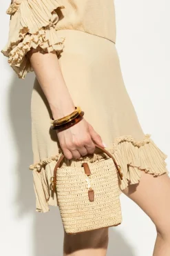 Saint Laurent beżowy Torba na ramię `Le 37 Mini`