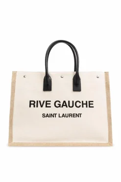 Saint Laurent beżowy Torba ‘Rive Gauche’ typu ‘shopper’