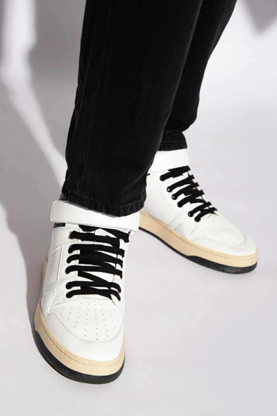Saint Laurent BIAŁY Buty sportowe za kostkę