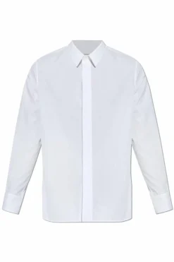 Saint Laurent BIAŁY Koszula z logo