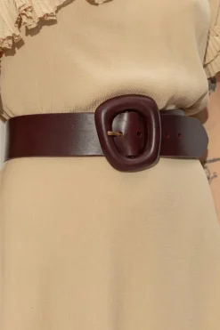 Saint Laurent BORDO Skórzany pasek