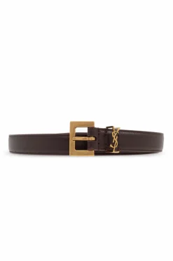 Saint Laurent BORDO Skórzany pasek