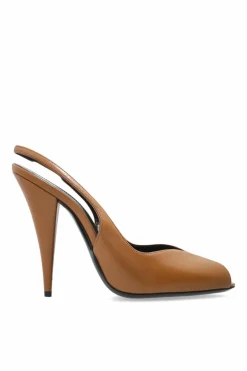 Saint Laurent BRĄZOWY Buty na obcasie `Page`