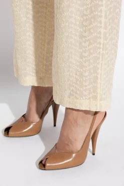 Saint Laurent BRĄZOWY Buty na obcasie `Page`