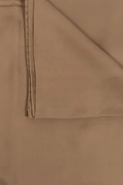 Saint Laurent BRĄZOWY Jedwabna chusta