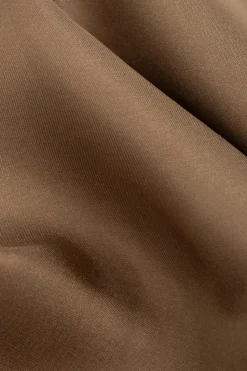 Saint Laurent BRĄZOWY Jedwabna chusta