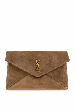 Saint Laurent BRĄZOWY Kopertówka `Cassandre Large`