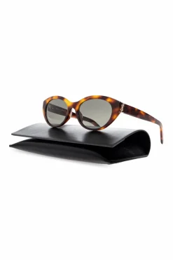 Saint Laurent BRĄZOWY Okulary przeciwsłoneczne `SL M148`