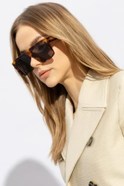 Saint Laurent BRĄZOWY Okulary przeciwsłoneczne ‘SL M136’