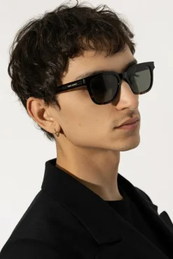 Saint Laurent BRĄZOWY Okulary przeciwsłoneczne `SL 711`