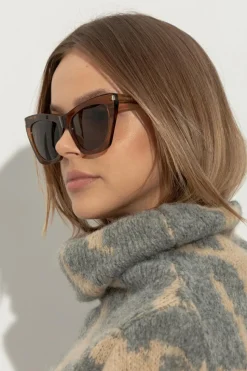 Saint Laurent BRĄZOWY Okulary przeciwsłoneczne `SL 214 Kate`