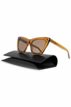 Saint Laurent BRĄZOWY Okulary przeciwsłoneczne `SL 214 Kate`