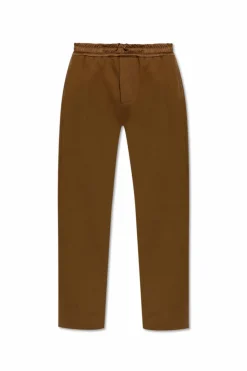 Saint Laurent BRĄZOWY Spodnie dresowe