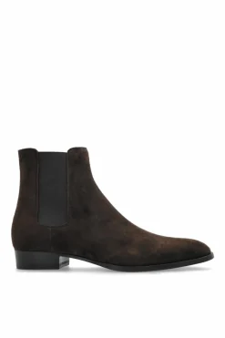 Saint Laurent BRĄZOWY Sztyblety `Wyatt`