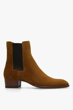 Saint Laurent BRĄZOWY Sztyblety ‘Wyatt’