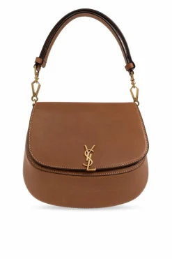 Saint Laurent BRĄZOWY Torba do ręki `Voltaire`