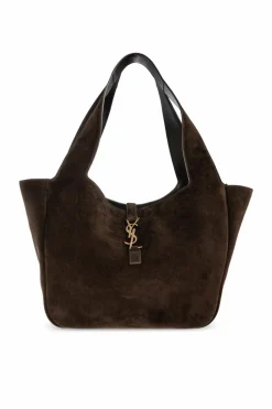 Saint Laurent BRĄZOWY Torba `LE 5 a 7 BEA` typu `shopper`