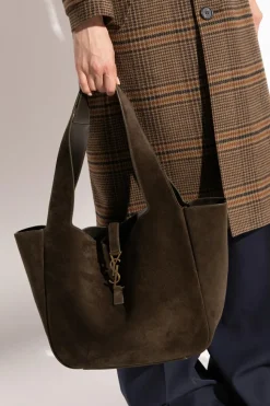 Saint Laurent BRĄZOWY Torba `LE 5 a 7 BEA` typu `shopper`
