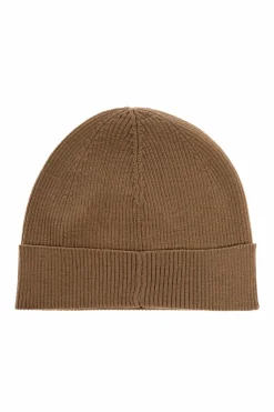 Saint Laurent BRĄZOWY Wełniana czapka