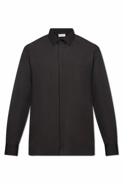 Saint Laurent CZARNY Bawełniana koszula