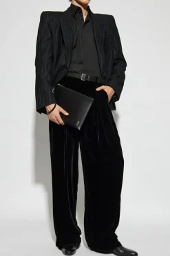 Saint Laurent CZARNY Bawełniana koszula