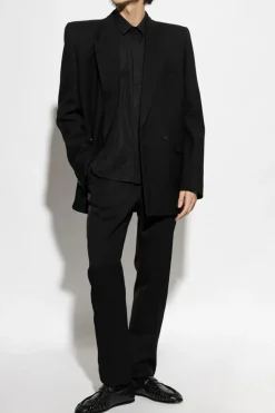 Saint Laurent CZARNY Bawełniana koszula