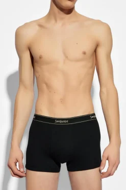 Saint Laurent CZARNY Bawełniane bokserki