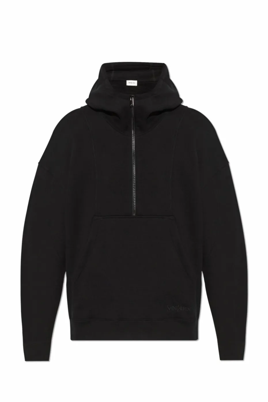 Saint Laurent CZARNY Bluza z kapturem