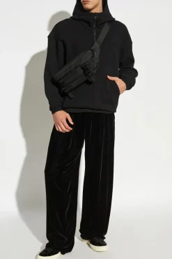Saint Laurent CZARNY Bluza z kapturem