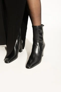 Saint Laurent CZARNY Botki na obcasie ‘Betty’