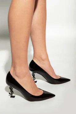 Saint Laurent CZARNY Buty na obcasie ‘Opyum’