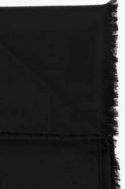 Saint Laurent CZARNY Chusta z monogramem